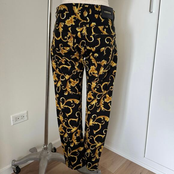 Versace Baroque Straight-Leg Pants size 30 - Picture 3 of 7